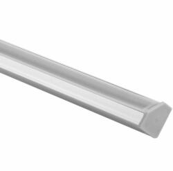 Ecolight Alumínium profil LED Silver Corner 2m-hez, átlátszó lámpabúrával és Ecolight végsapkákkal (ECOPRO0410P)