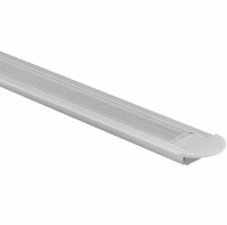 Ecolight Alumínium profil LED szalagokhoz, eloxált, süllyesztett, 2 m, átlátszó lámpabúrával és Ecolight végsapkákkal (ECOPRO0010P)
