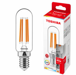 Toshiba LED izzó E14 T25 4, 5W = 40W 470lm 2700K meleg izzószál TOSHIBA (TOSLIG2140)