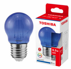 Toshiba E27 G45 LED izzó 4, 5 W = 40 W kék izzószál TOSHIBA (TOSLIG2095)