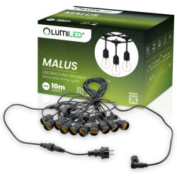 Lumileds Outdoor Garden Girland MALUS fénylánc 10m 10x E27 Lumiled (LUMOGR0863)