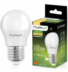 Lumileds P45 E27 LED izzó 10W = 100W 990lm 3000K meleg 180° tejszerű CCD LUMILED (LUMLEDH0015) - luxcenter