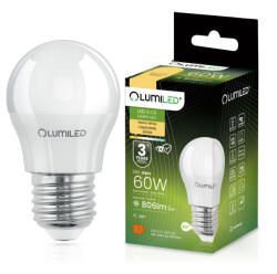 Lumileds E27 P40 LED izzó 8W = 60W 806lm 3000K Meleg 180° LUMILED (LEDZARMI052D)