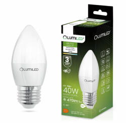 Lumileds E27 B35 LED izzó 5W = 40W 470lm 4000K Semleges 180° LUMILED (LEDZARMI040B)