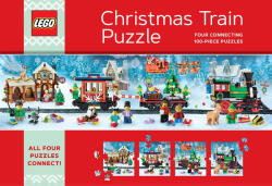 Chronicle Books puzzle LEGO® Karácsonyi vonat puzzle 4x100 db (CHB2133)