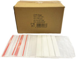  Simítózáras tasak ÍRHATÓ 150x220 mm