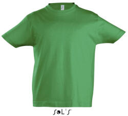 SOL'S Gyerek IMPERIAL KIDS környakas rövid ujjú pamut póló, SOL'S SO11770, Kelly Green-4A (so11770kl-4a)