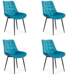 Chairs ON 4 scaune bucătărie și living din catifea Turcoaz