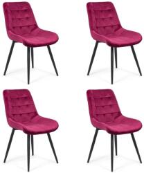 Chairs ON 4 scaune bucătărie și living din catifea Vișiniu