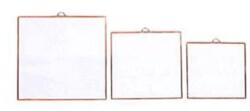 Pentart Sticla cu rama cupru rectangulara, 12 x 12 cm Obiect de decorat