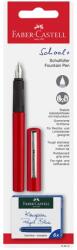 Faber-Castell Stilou Faber Castell scolar rosu 149812 cu 6 patroane (STIFBC149812)
