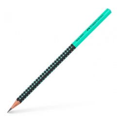 Faber-Castell Creion grafit two tone fara radiera cu grip 2001 Faber Castell negru-turcoaz 517012 (FC517012)