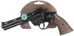 GONHER Revolver Politie Python, Culoare Negru, 12 Capse (GH3123/6)