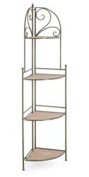 Bizzotto Raft 4 polite otel verde mdf natur Guenda 48x35x165.5 cm (0741593) Raft