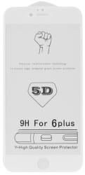 Apple iPhone 7 Plus/8 Plus, 5D Full Glue hajlított tempered glass kijelzővédő üvegfólia, fehér - phoner