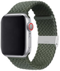 Phoner Spun Apple Watch csatos fonott szövet szíj, 38/40/41mm, zöld - phoner