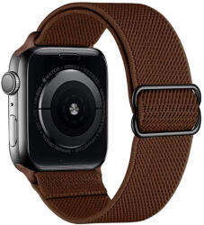 Phoner Dew Apple Watch csatos fonott szövet szíj, 38/40/41mm, barna - phoner