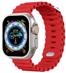 Phoner River Apple Watch 41/40/38 mm szilikon szíj, piros - phoner