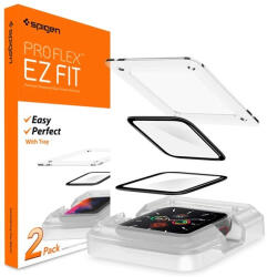 Spigen Pro Flex EZ Fit Apple Watch S8/S7 (45mm) tempered kijelzővédő fólia felhelyező kerettel (2db) (AFL04051) - phoner