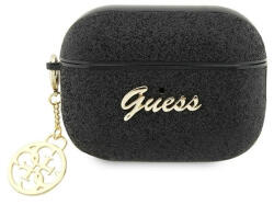 Guess Glitter Flake 4G Charm Apple AirPods Pro 2 tok , fekete (GUAP2GLGSHK) - phoner