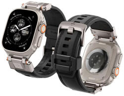 Spigen DuraPro Armor Apple Watch Ultra 2/1 (49mm) / 9/8/7 45mm / SE/6/5/4 44mm / 3/2/1 42mm óraszíj, fekete (AMP07591) (AMP07591) - phoner