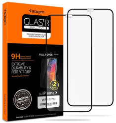 Apple Spigen Glass FC Apple iPhone 11 Pro / Xs/X Tempered kijelzővédő fólia 2db (057GL23120) - phoner