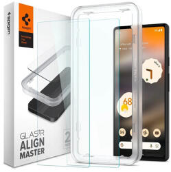 Google Spigen AlignMaster Google Pixel 6a Tempered kijelzővédő fólia (2db) (AGL04695) - phoner