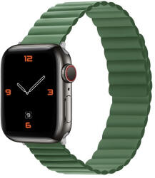 Phoner Rever Apple Watch forgatható mágneses szilikon szíj, 49/45/44/42mm, M/L, zöld - phoner