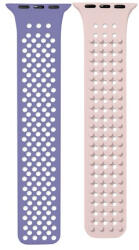 Phoner Spike Apple Watch szilikon szíj, 38/40/41mm, levendula/homok - phoner