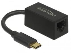 Delock Adapter SuperSpeed USB (USB 3.2 Gen 1) USB Type-C > Gigabit LAN 10/100/1000 (66043) - aqua