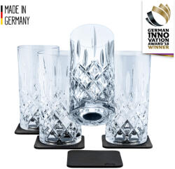 Silwy Pahar de cristal magnetic LONGDRINK + suport , set de 4 buc (70304030) Pahar