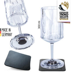 Silwy Pahare de plastic magnetice WINE 0, 3l, set de 2 bucati (70105111) Pahar