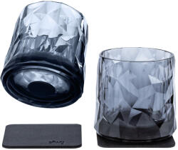 Silwy Pahare de plastic magnetice TUMBLER gri, set de 2 bucati, High-Tech (70105015) Pahar
