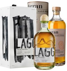 Arran sziget whisky-csomag (Lagg Inaugural 2 és Arran Barrel Reserve) (2x0, 7L / 50% és 43%)