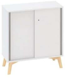 Alfa Office Alacsony szekrények Alfa Root tolóajtóval, 1 polc, 80 x 45 x 88, 7 cm