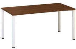 Alfa Office Alfa 200 irodai asztal, 160 x 80 x 74, 2 cm, egyenes kivitel, dió mintázat, RAL9010
