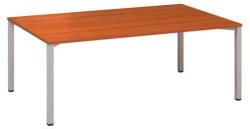 Alfa Office Alfa 420 konferenciaasztal szürke lábazattal, 200 x 120 x 74, 2 cm, cseresznye mintázat