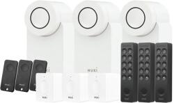 Nuki Kit control acces cu amprenta, PIN si buton Nuki All-in-one, 12 dispozitive, 20 amprente, 200 coduri PIN, bluetooth, Wi-Fi (221113)