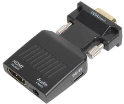 VCOM Адаптер, VCom CA337A, Adapter VGA M / HDMI F with Audio (CA337A)
