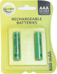 GLOBO Napelemes lámpához akkumulátor, AAA 600mAh, 2db/bliszter - Solar Globo 33000-2E (33000-2E)