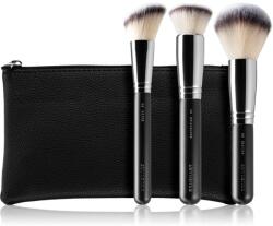 BrushArt Professional Full Face brush set with makeup pouch set de pensule cu geantă Black