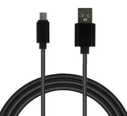 USB - micro USB kábel QC 3.0 1m fekete
