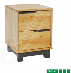  Lexa éjjeliszekrény 2 fiókos Szürke