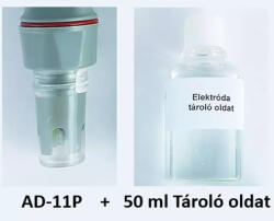 ADWA AD11P Cserélhető elektróda AD11/12 pH mérőhöz tároló oldattal (20 ml)