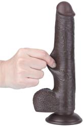 Lovetoy 9'' Sliding Skin Dual Layer Dong Black_B15O50_3 Dildo