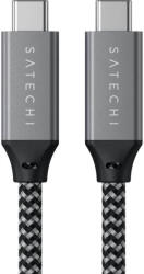 Satechi USB4 C-To-C Braided Cable - 40 Gbps, 25 cm, Szürke