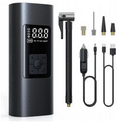  Akkus pumpa (3x2000mAh) adapterekkel, powerbank funkcióval, USB-től tölthető 16335 (16335)