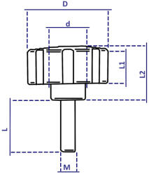 Plastik System Marokcsavar (fix) 4FM/M8x30