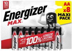 Energizer Max Alkáli Ceruza Elem AA B8 /8db EMAAB8 7638900437720 (EMAAB8)