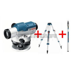 Bosch GOL32D Professional Optikai Szintező szett BT160 állvánnyal GR500 mérőléccel 0601068502 (0601068502)